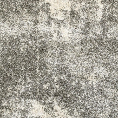 2' X 3' Gray And Ivory Distressed Abstract Scatter Rug
